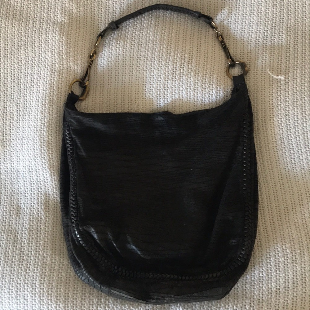All Saints leather hobo bag.